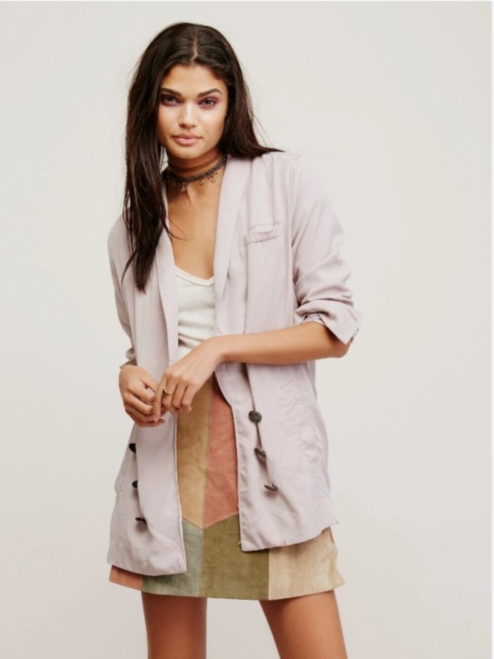 New Free People Slouchy Open Blazer Size Large MSRP: $148